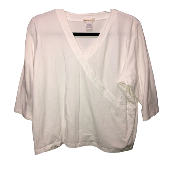 Tops - 5/$10 Size 1X white shirt